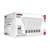 6Pk - Satco 8.5w BR30 LED 120v CCT Selectable 90 CRI White Finish Bulb_3