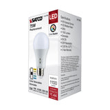 Satco 12w A19 LED Medium Base 120v CCT Selectable White Finish Bulb_3