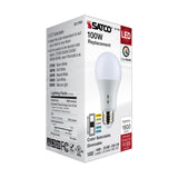 Satco 14w A19 LED Medium Base 120v CCT Selectable White Finish Bulb_4