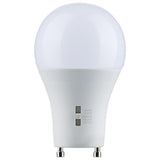 Satco 8.8w A19 LED Bi Pin GU24 Base 120v CCT Selectable White Finish Bulb