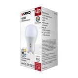 Satco 8.8w A19 LED Bi Pin GU24 Base 120v CCT Selectable White Finish Bulb_3