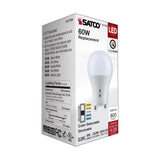 Satco 8.8w A19 LED Bi Pin GU24 Base 120v CCT Selectable White Finish Bulb_4