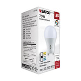 Satco 12w A19 LED Bi Pin GU24 Base 120v CCT Selectable White Finish Bulb_4