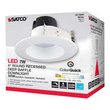 7w 4-in Deep Baffle CCT-Tunable Recessed LED Downlight_5