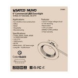 15w Commercial LED Downlight 6 in. CCT Adjustable 120-277v Econo_3