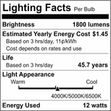 10Pk - 12.5w 48-in T8 LED Tube CCT Selectable G13 Type B Ballast - 70w equiv - BulbAmerica