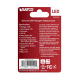 Satco 4.5w Mini LED Bi Pin GY6.35 Base 12v 3000K Clear Finish Bulb - BulbAmerica