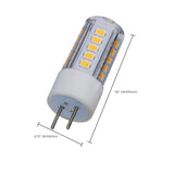 Satco 4.5w Mini LED Bi Pin GY6.35 Base 12v 3000K Clear Finish Bulb_1