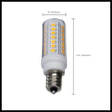 Satco 5w Mini LED E12 Candelabra Base 120v 3000K Clear Finish Bulb_1