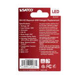 Satco 5w Mini LED BA15d Bayonet Double Contact Base120v 5000K Clear Finish Bulb - BulbAmerica