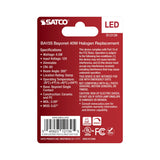 Satco 4.5w Mini LED BA15s Bayonet Single Contact 12v 5000K Clear Finish Bulb - BulbAmerica
