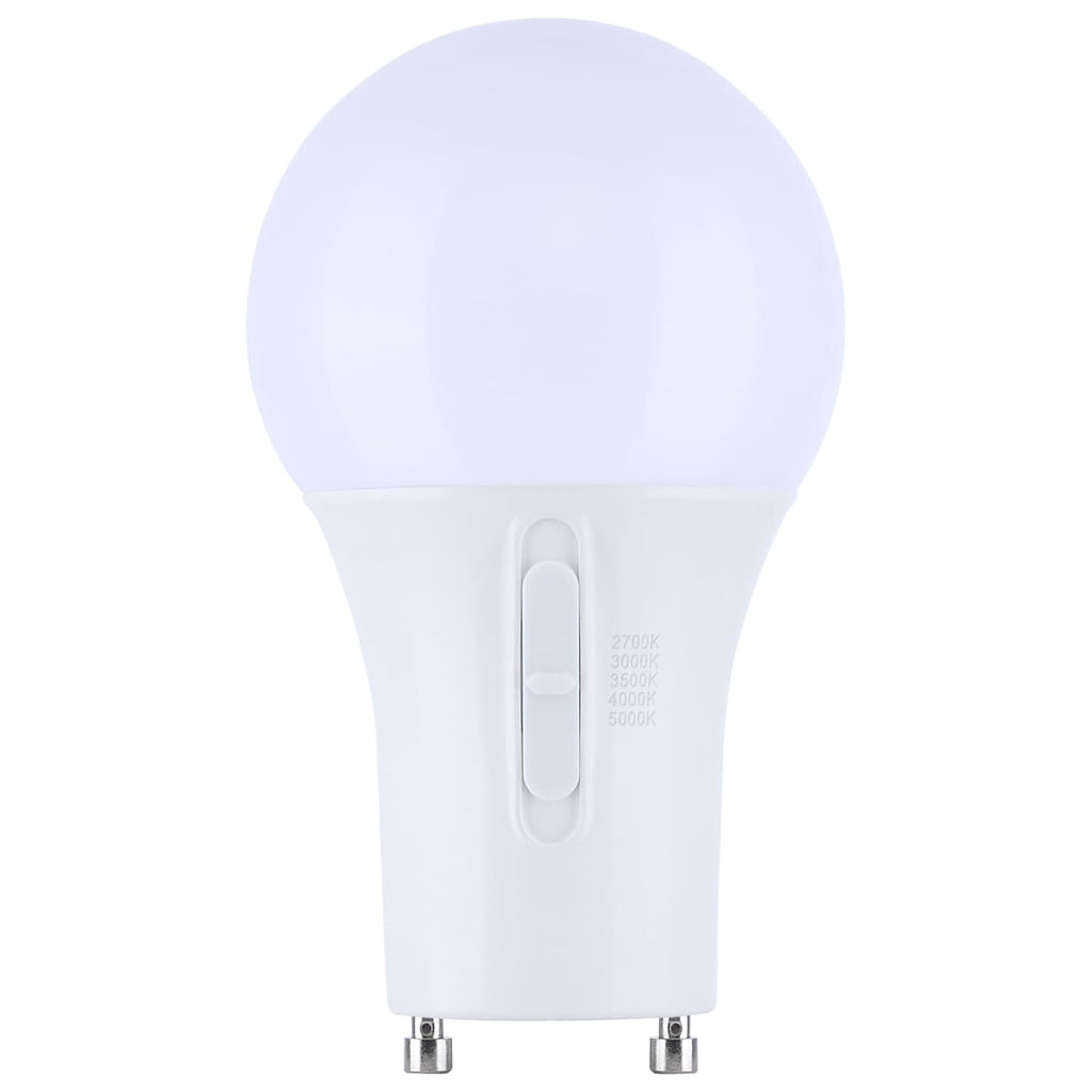 Satco 9.5w LED A19 CCT Selectable GU24 Base 120v Bulb