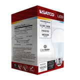 Satco 15.5w LED A19 CCT Selectable Medium Base 120v Bulb - BulbAmerica