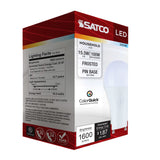 Satco 15.5w LED A19 CCT Selectable GU24 Base 120v Bulb - BulbAmerica
