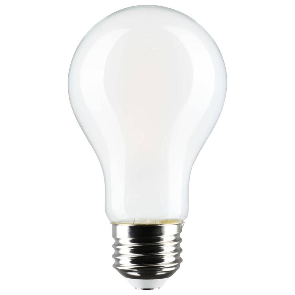 Satco 8w LED A19 3000K-2000K Warm Dimming Medium Base Frost Finish Bulb