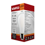 Satco 8w LED A19 3000K-2000K Warm Dimming Medium Base Frost Finish Bulb - BulbAmerica