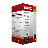 Satco 8w LED A19 3000K-2000K Warm Dimming Medium Base Frost Finish Bulb_1