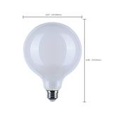 Satco 8w LED G40 3000K-2000K Warm Dimming Medium Base Clear Finish Bulb_2