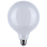Satco 8w LED G40 3000K-2000K Warm Dimming Medium Base White Finish Bulb