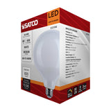 Satco 8w LED G40 3000K-2000K Warm Dimming Medium Base White Finish Bulb - BulbAmerica