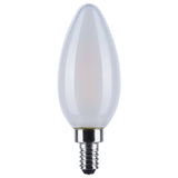 Satco 4.5w LED B11 3000K-2000K Warm Dimming Candelabra Base Frost Finish Bulb
