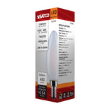 Satco 4.5w LED B11 3000K-2000K Warm Dimming Candelabra Base Frost Finish Bulb - BulbAmerica