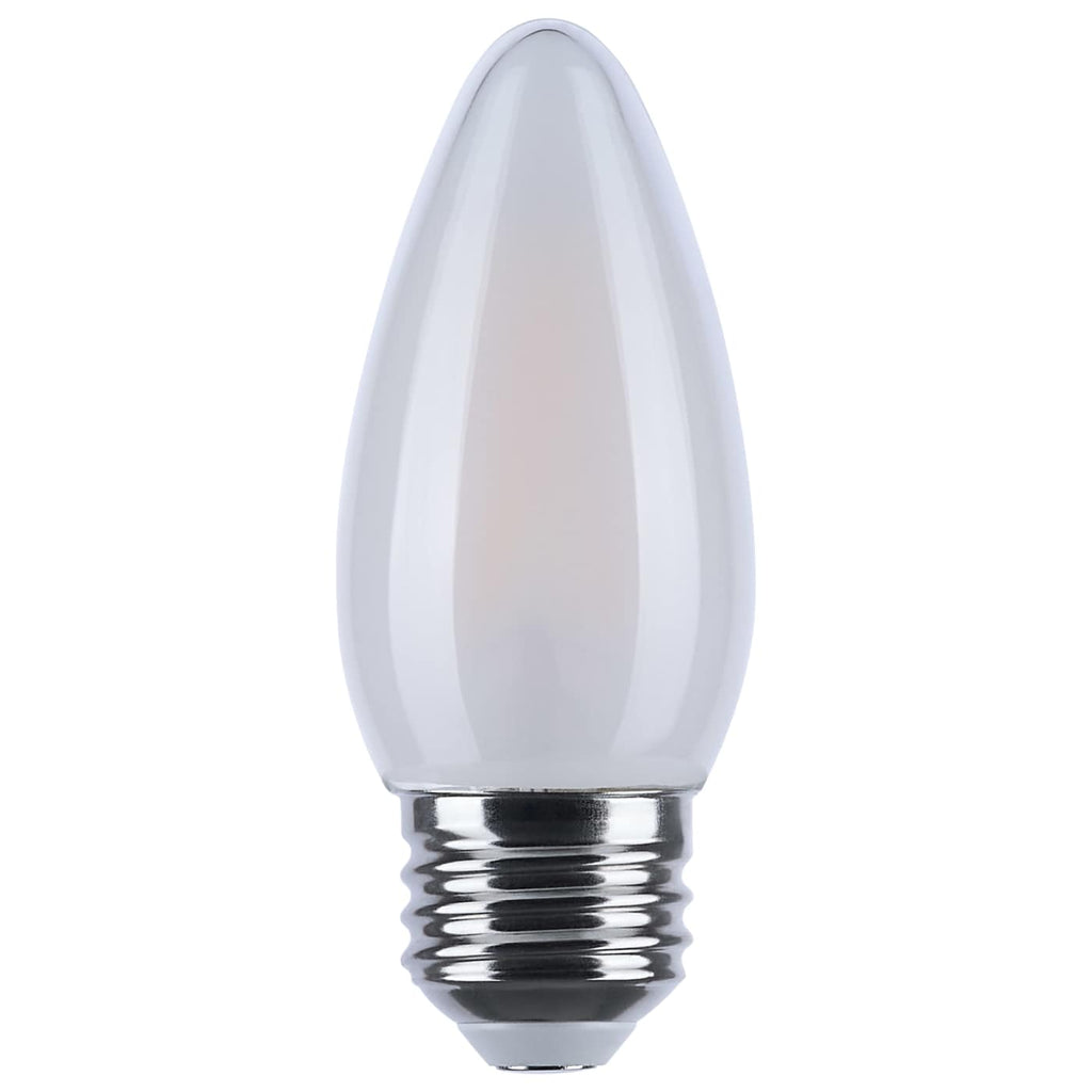 Satco 4.5w LED B11 3000K-2000K Warm Dimming Medium Base Frost Finish Bulb