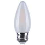 Satco 4.5w LED B11 3000K-2000K Warm Dimming Medium Base Frost Finish Bulb