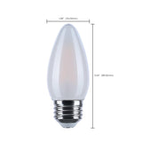 Satco 4.5w LED B11 3000K-2000K Warm Dimming Medium Base Frost Finish Bulb_2