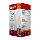 Satco 4.5w LED A15 3000K-2000K Warm Dimming Medium Base Clear Finish Bulb - BulbAmerica