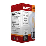 Satco 4.5w LED A15 3000K-2000K Warm Dimming Medium Base Clear Finish Bulb_1