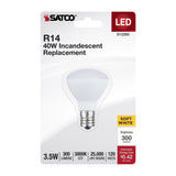 Satco 3.5w R14 LED E17 Intermediate Base 120v 3000K CCT Frosted Finish 120v - BulbAmerica