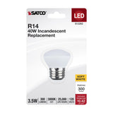 Satco 3.5w R14 LED E26 Medium Base 120v 3000K CCT Frosted Finish Bulb - BulbAmerica