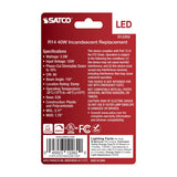 Satco 3.5w R14 LED E26 Medium Base 120v 3000K CCT Frosted Finish Bulb_1