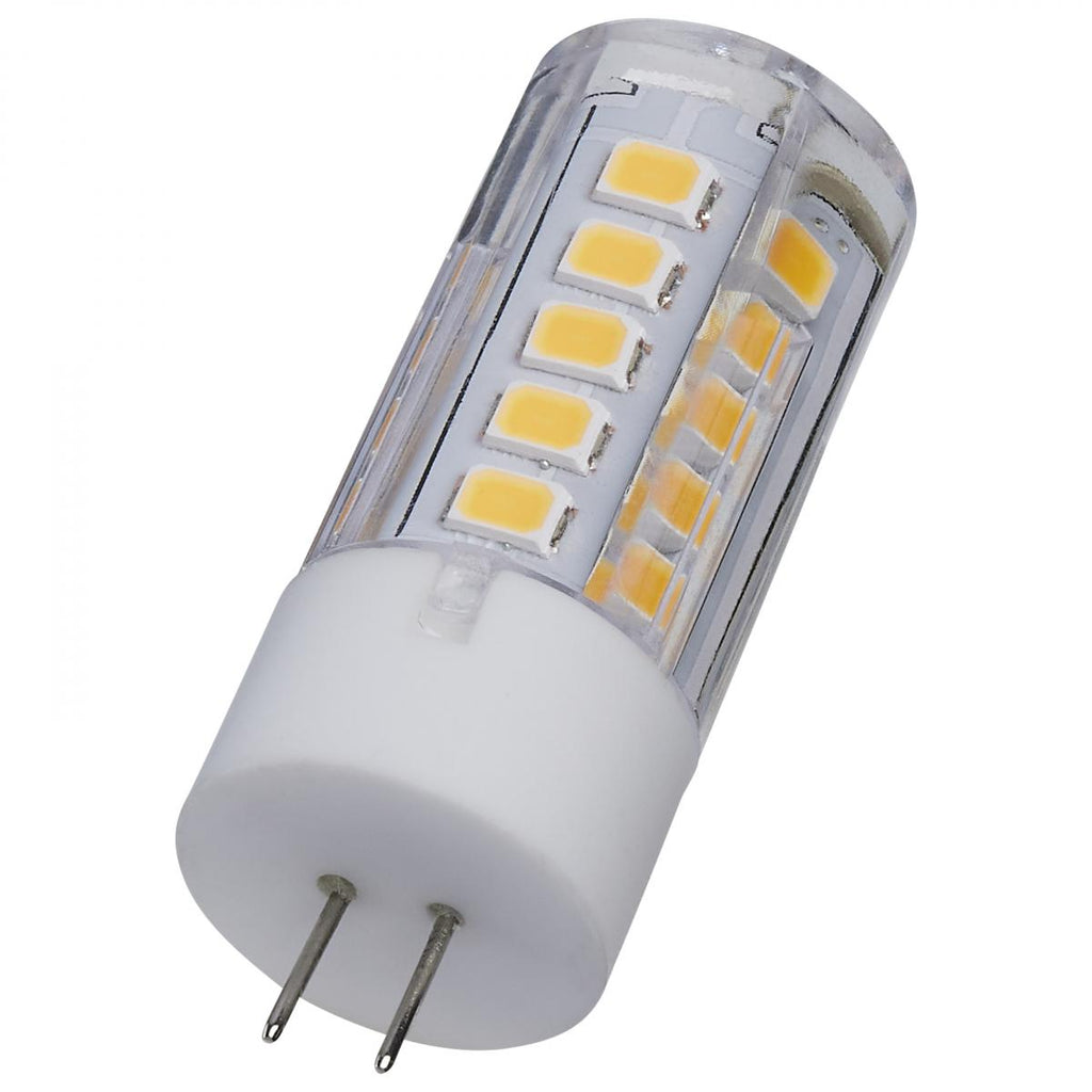 Satco 3w T5 LED 120v Bi Pin G4 Base 3000K Clear Finish Bulb