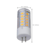 Satco 3w T5 LED 120v Bi Pin G4 Base 3000K Clear Finish Bulb_3