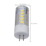 Satco 3w T5 LED 120v Bi Pin G4 Base 5000K Clear Finish Bulb_3