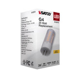 Satco 3w T5 LED12v Bi Pin G4 Base 3000K Frosted Finish Bulb_2