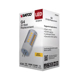 Satco 4.5w T6 LED 12v Bi Pin G4 Base 3000K Clear Finish Bulb_1