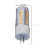 Satco 4.5w T6 LED 12v Bi Pin G4 Base 3000K Clear Finish Bulb_3