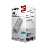 Satco 4.5w T6 LED 12v Bi Pin G4 Base 5000K Clear Finish Bulb_1