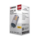 Satco 3w T5 LED 12v GY6.35 Base 3000K Clear Finish Bulb_1