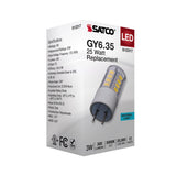 Satco 3w T5 LED 12v GY6.35 Base 5000K Clear Finish Bulb_2