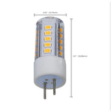 Satco 4.5w T6 LED 12v GY6.35 Base 3000K Clear Finish Bulb_3