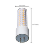 Satco 6.5w T6 LED 12v GY6.35 Base 3000K Clear Finish Bulb_3