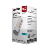 Satco 6.5w T6 LED 12v GY6.35 Base 5000K Clear Finish Bulb_1