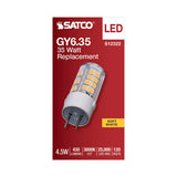 Satco 4.5w T6 LED 120v GY6.35 Base 3000k Clear Finish Bulb - BulbAmerica