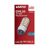 Satco 4.5w T6 LED 120v GY6.35 Base 5000k Clear Finish Bulb - BulbAmerica
