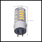 Satco 4.5w T6 LED 120v GY6.35 Base 5000k Clear Finish Bulb_3