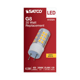 Satco 4.5w T6 LED 120v G8 Base 3000k Clear Finish Bulb - BulbAmerica